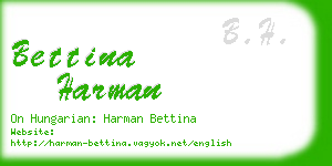 bettina harman business card